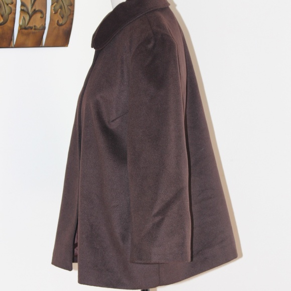 Harve Benard, 1 button brown Cape jacket petite XL - Picture 7 of 7